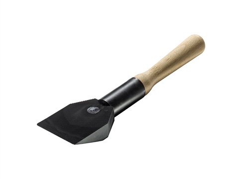 Лопатка для стеклопакетов с деревянной ручкой черная